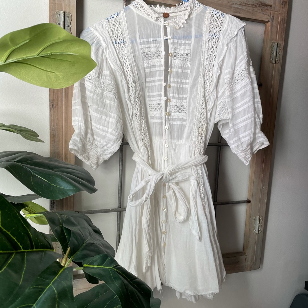 White Free People Blouse